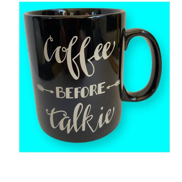 Large Designer Mug Cup “Coffee Before Talkie,” signed Primitives by Kathy. - Picture 1 of 7